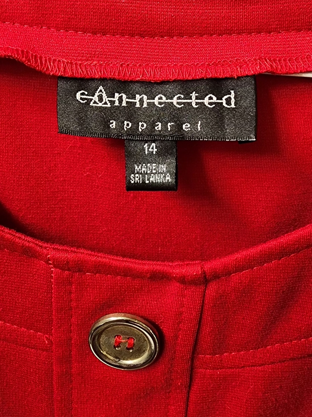 Connected Apparel Women's Red Jacket
